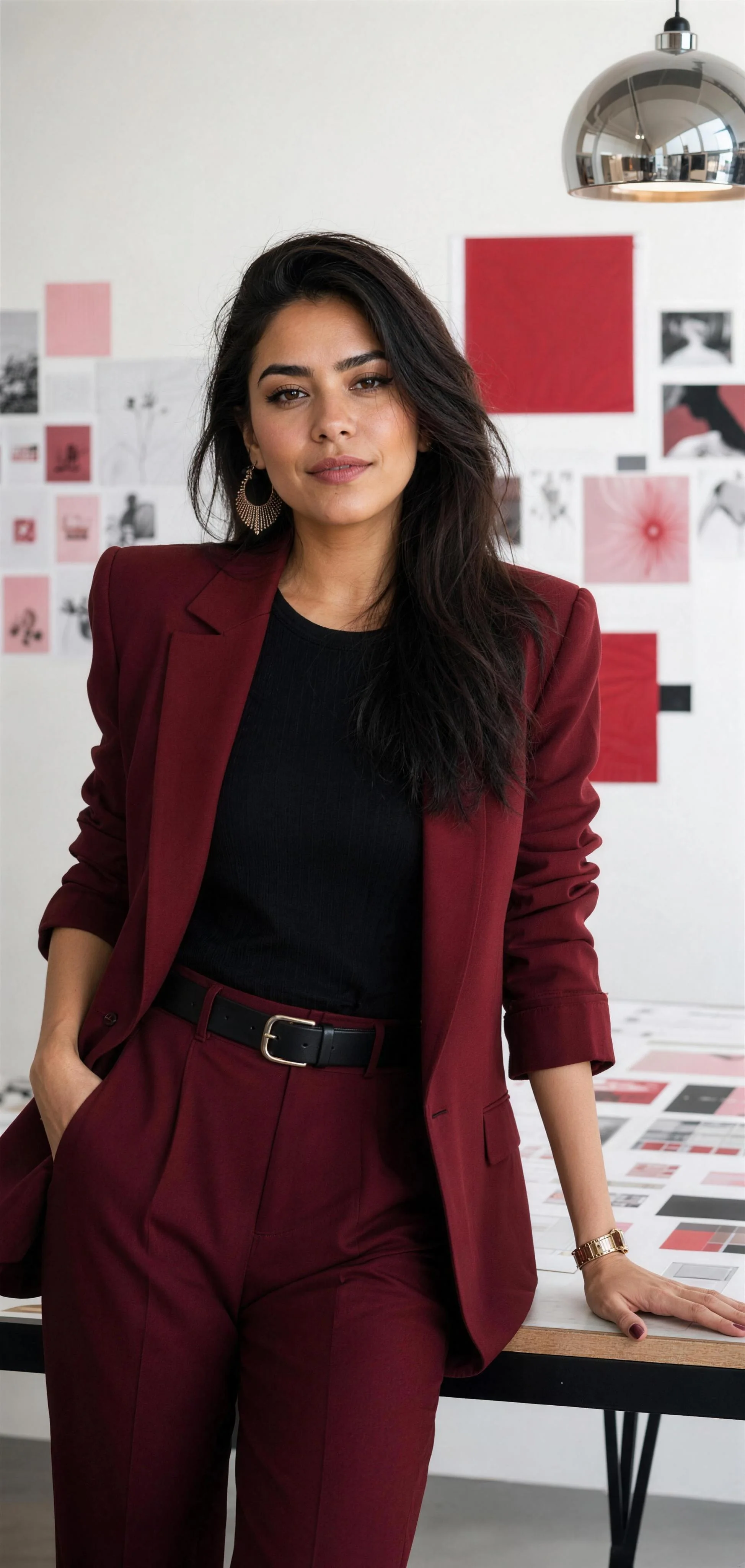 Jessica Sanchez in her campaign studio